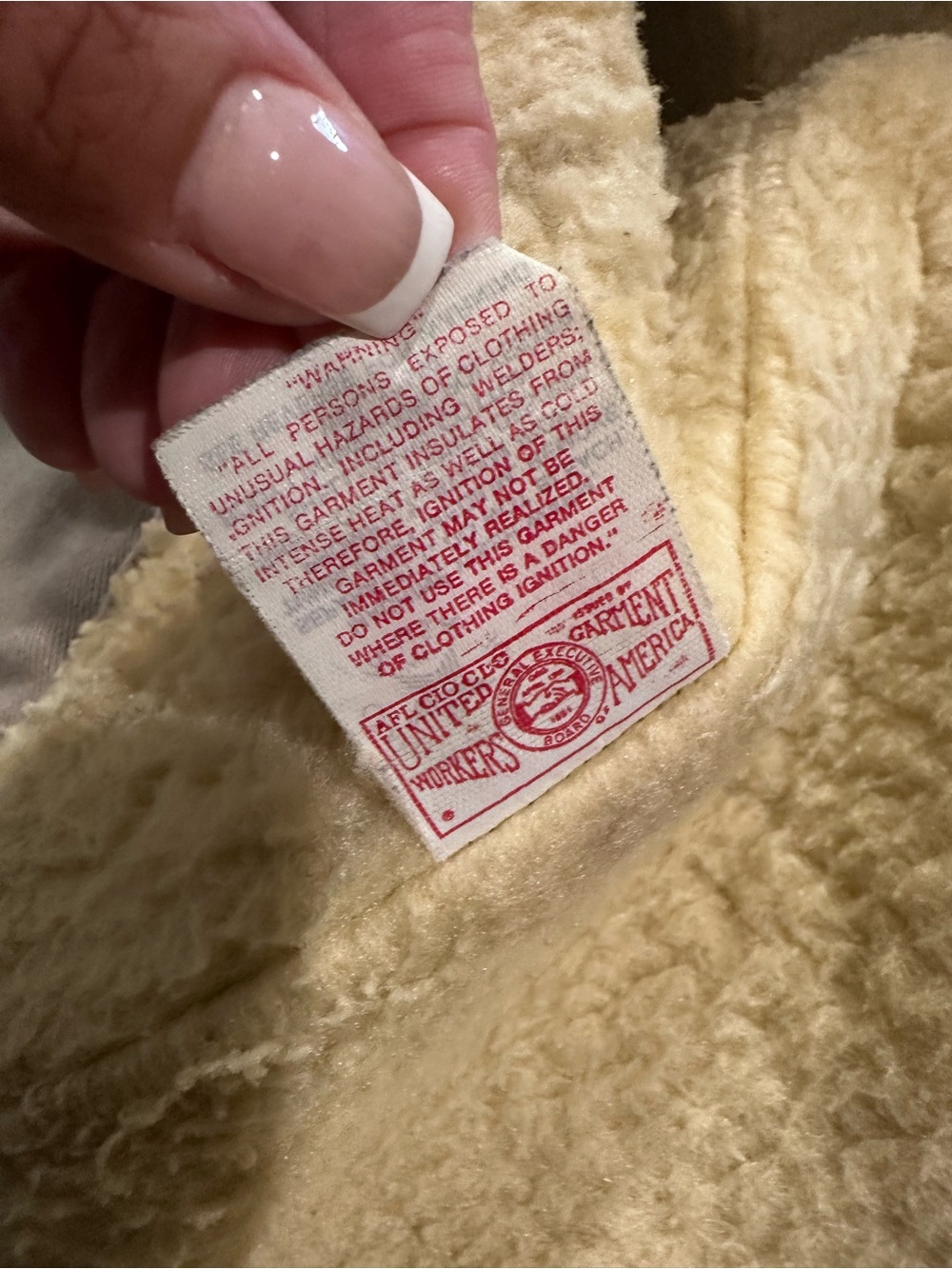VTG Carhartt Union Made USA Duck Vest Large Sherpa Lined Biker Jesus Army - Picture 12 of 15